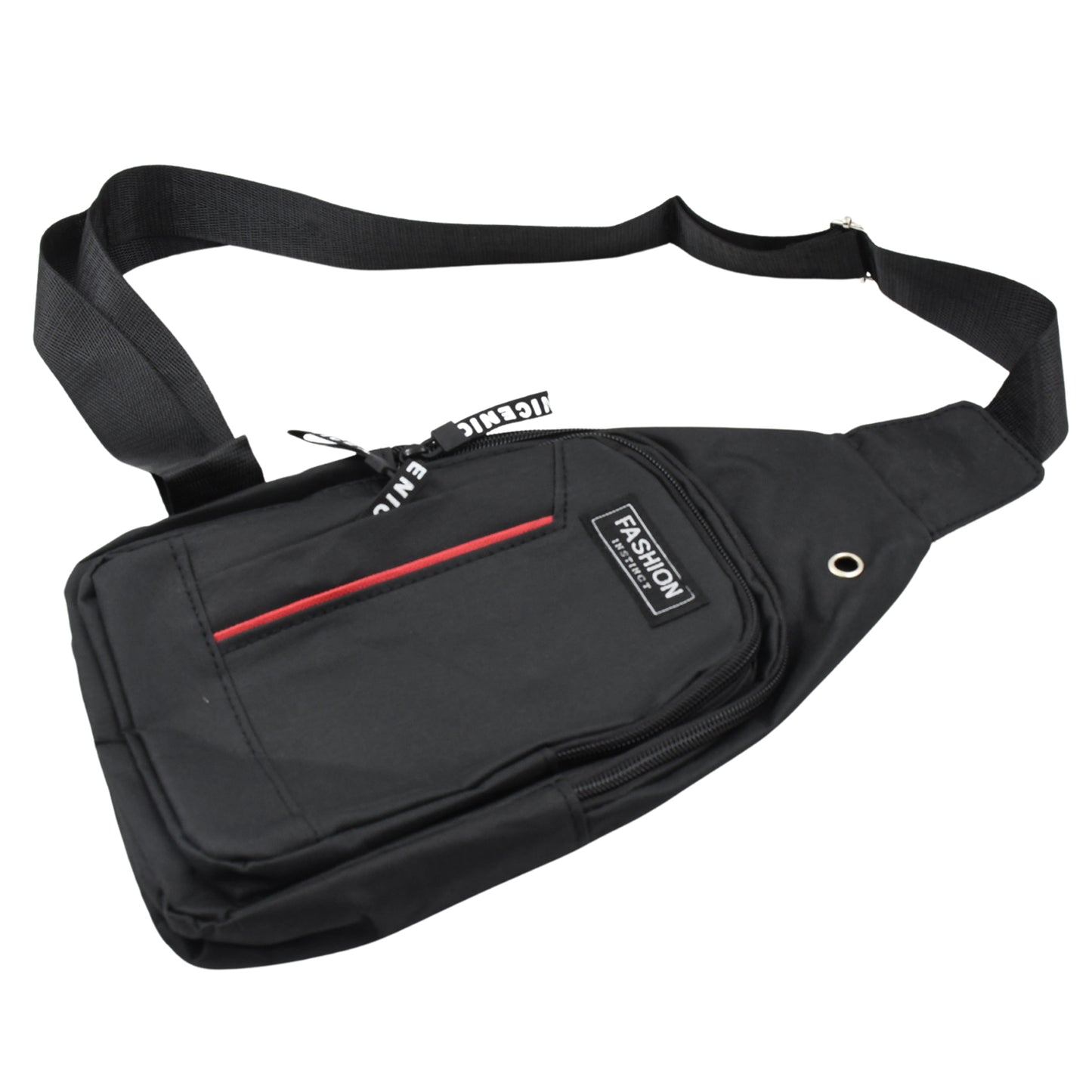 12859 Waterproof Anti Theft Cross-body Fanny Pack Waist Bag Shoulder Bags Chest Men Casual Fashion Usb Charging Earphone Hook Sling Travel Bag (1 Pc)